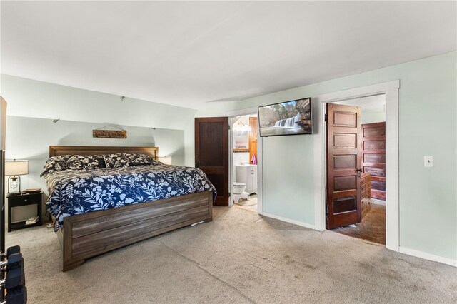 4 S Cornell Ave, Warren, RI 02885 - carpeted bedroom with baseboards and ensuite bathroom