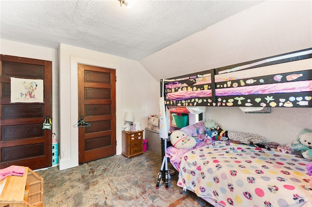 4 S Cornell Ave, Warren, RI 02885 - bedroom with vaulted ceiling and a textured ceiling