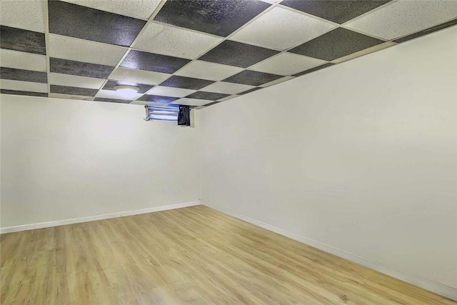 25 Sharon St Unit 1, Cranston, RI 02910 - empty room featuring wood finished floors and a paneled ceiling