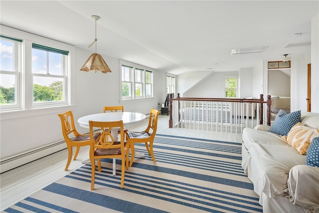 68 Grange Ave, Little Compton, RI 02837 - dining space with vaulted ceiling