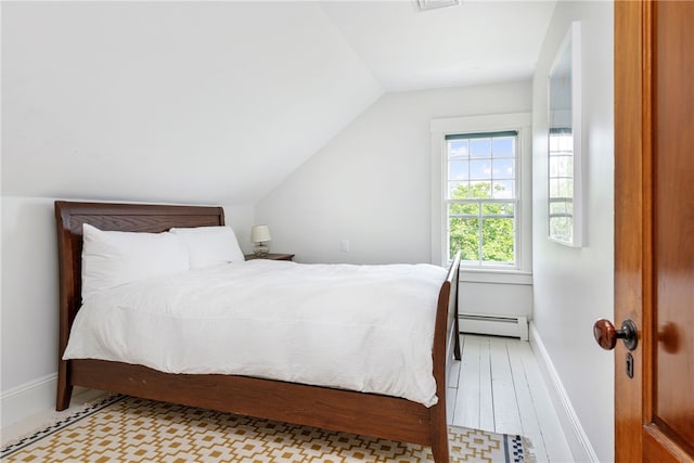 68 Grange Ave, Little Compton, RI 02837 - bedroom featuring lofted ceiling and a baseboard radiator