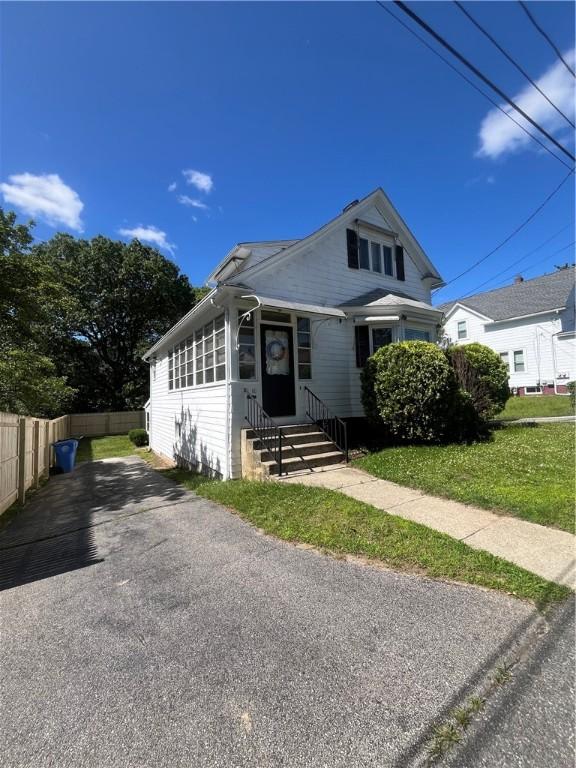 16 Winthrop St, Cranston, RI 02910 - bungalow with entry steps and driveway