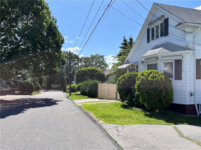 16 Winthrop St, Cranston, RI 02910 - view of asphalt road with street lighting