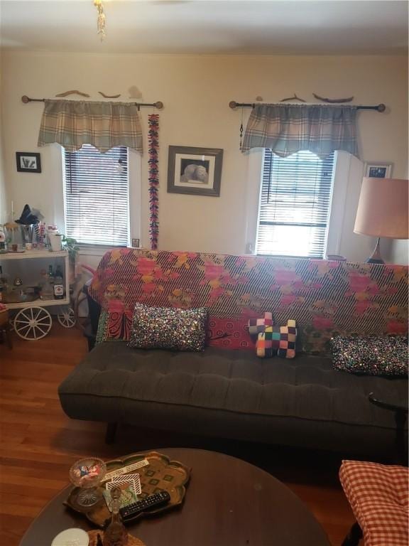 106 Langdon St, Providence, RI 02904 - living area with healthy amount of natural light and wood finished floors