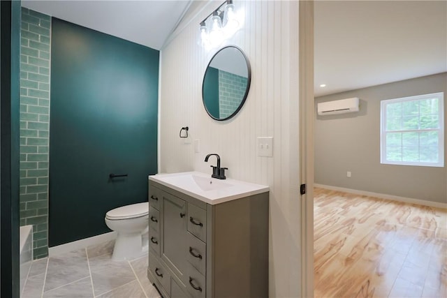 154 Foster Center Rd, Foster, RI 02825 - full bathroom with a wall unit AC and vanity