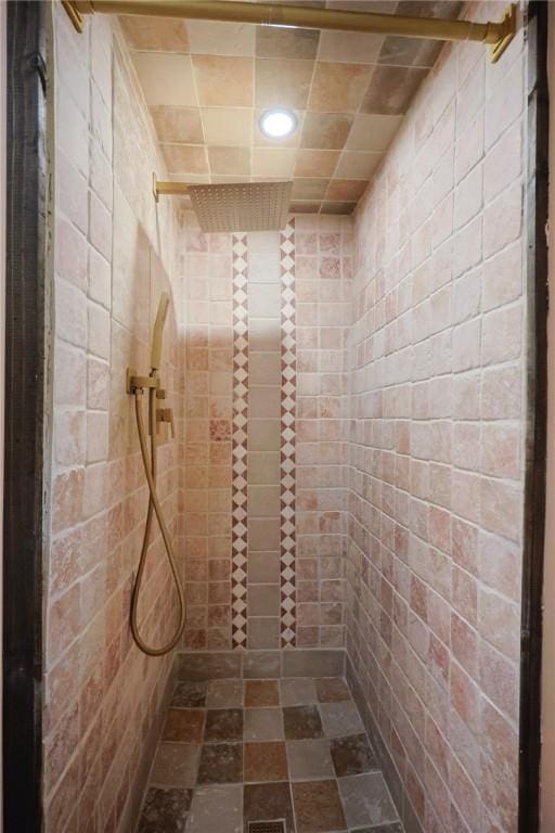 154 Foster Center Rd, Foster, RI 02825 - full bath with a tile shower and recessed lighting