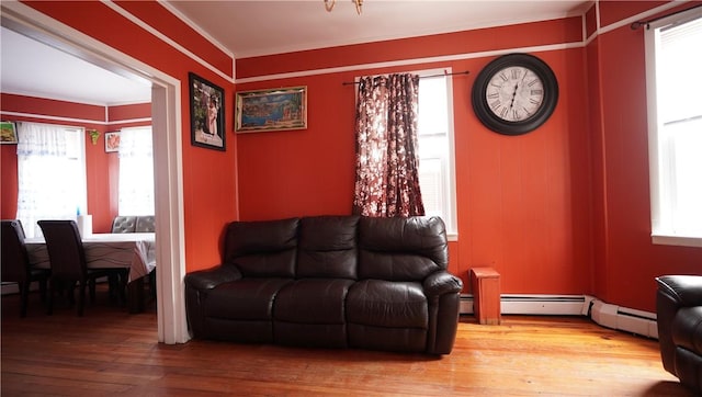 271 Union Ave, Providence, RI 02909 - living room featuring light wood-style floors and crown molding