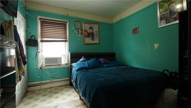 271 Union Ave, Providence, RI 02909 - bedroom with baseboard heating and cooling unit