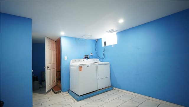 271 Union Ave, Providence, RI 02909 - washroom featuring independent washer and dryer and recessed lighting