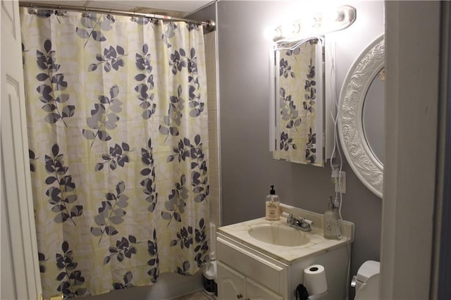 494 Grove St, Woonsocket, RI 02895 - full bath featuring a shower with curtain and vanity