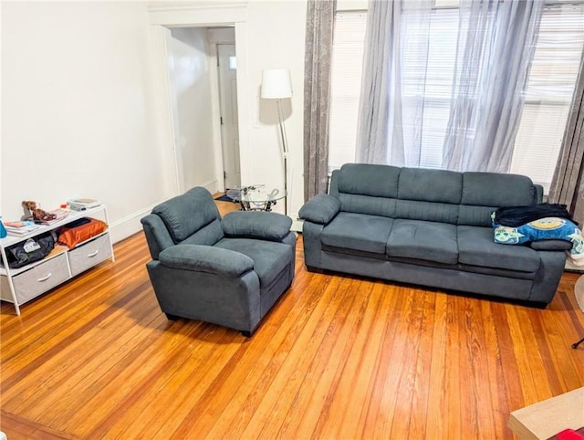 10 Stamford Ave, Providence, RI 02907 - living room with wood finished floors and baseboards