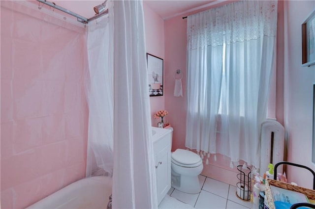 58 Cliffdale Ave, Cranston, RI 02905 - full bath with shower / bath combo, tile patterned floors, and vanity