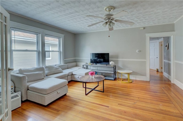58 Cliffdale Ave, Cranston, RI 02905 - living room featuring ceiling fan and light wood-style floors