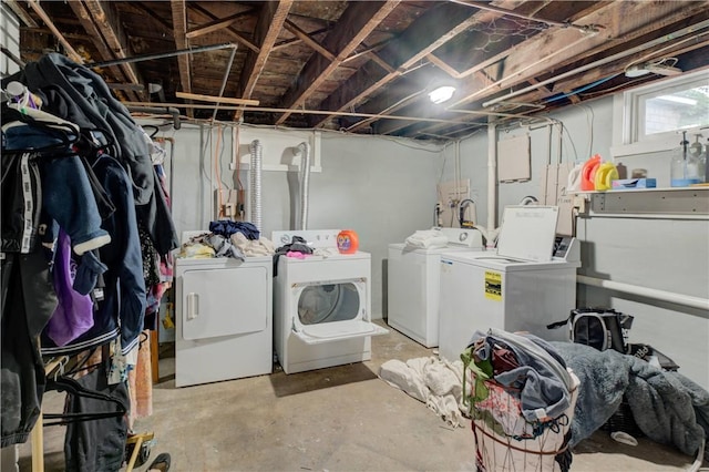 58 Cliffdale Ave, Cranston, RI 02905 - below grade area featuring washing machine and dryer