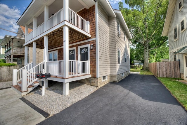 58 Cliffdale Ave, Cranston, RI 02905 - view of front facade with a balcony