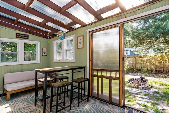 116 Balsam Rd, South Kingstown, RI 02879 - sunroom featuring lofted ceiling