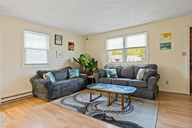 116 Balsam Rd, South Kingstown, RI 02879 - living area with baseboard heating and wood finished floors
