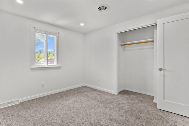 299 George Arden Ave, Warwick, RI 02886 - unfurnished bedroom featuring carpet floors, recessed lighting, and a closet