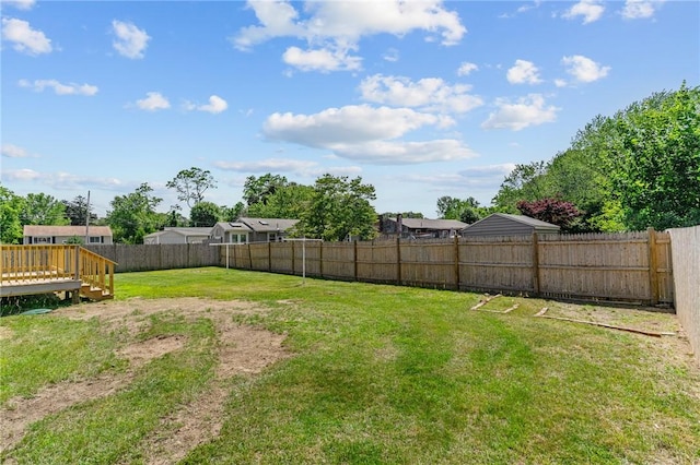 299 George Arden Ave, Warwick, RI 02886 - fenced backyard with a wooden deck