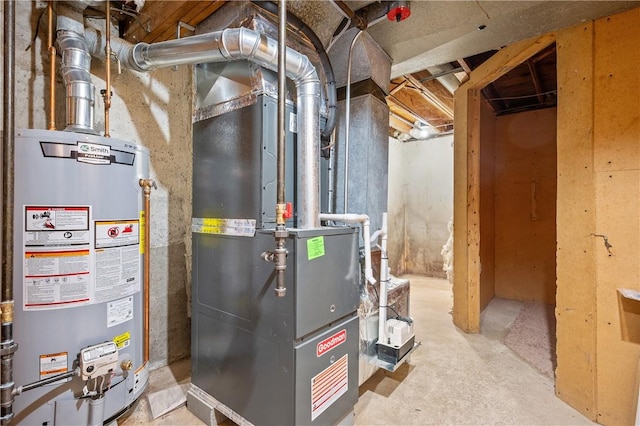 607 Knollwood Dr, Woonsocket, RI 02895 - utilities featuring gas water heater and heating unit