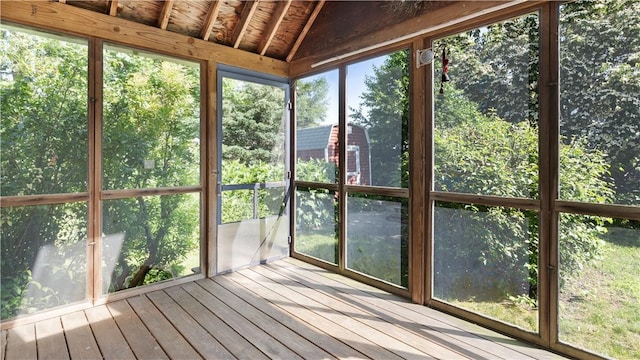 92 Glendale Dr, West Warwick, RI 02893 - unfurnished sunroom with lofted ceiling