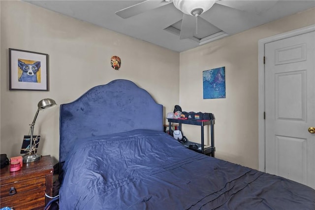 4 Clarke St, Warwick, RI 02886 - bedroom featuring attic access and ceiling fan