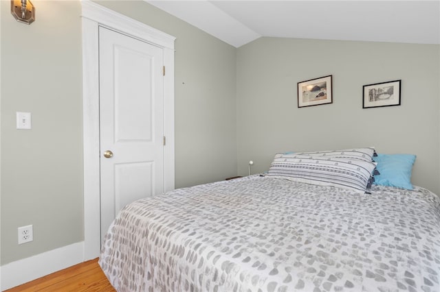 161 Ferncrest Ave, Cranston, RI 02905 - bedroom featuring vaulted ceiling and wood finished floors