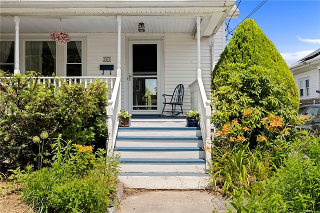 161 Ferncrest Ave, Cranston, RI 02905 - doorway to property with covered porch