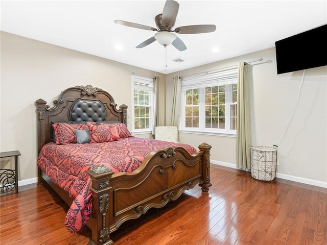 2 Medinah Dr, West Warwick, RI 02893 - bedroom featuring wood finished floors, ceiling fan, and recessed lighting