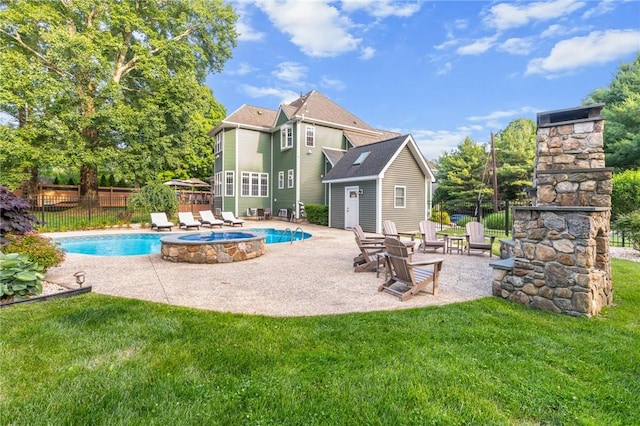 2 Medinah Dr, West Warwick, RI 02893 - view of pool with a patio area and an in-ground hot tub