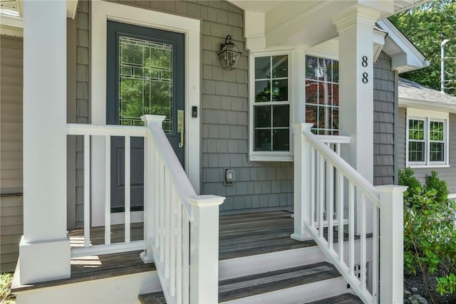 88 Grand View Rd, East Greenwich, RI 02818 - view of exterior entry featuring a porch