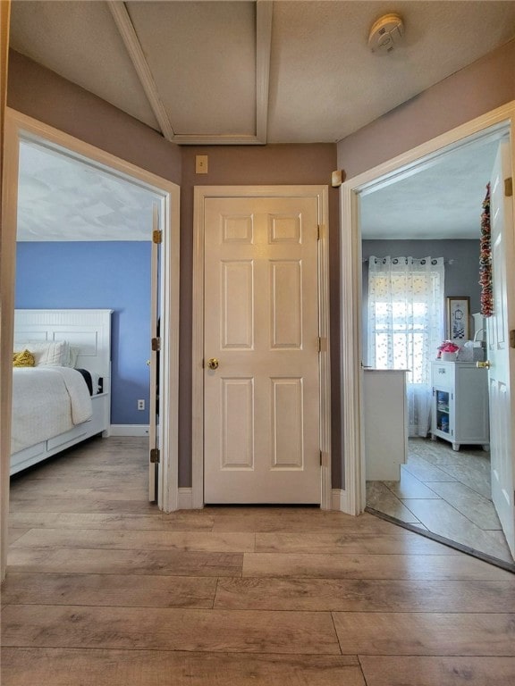 42 Burnside St, Providence, RI 02905 - hall featuring light wood-type flooring and baseboards