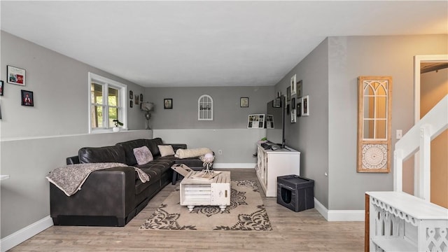 14 Deer Run Dr, Coventry, RI 02816 - living room featuring light wood-type flooring and baseboards