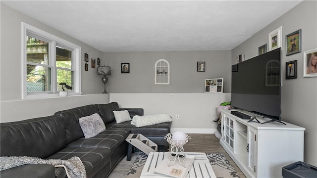 14 Deer Run Dr, Coventry, RI 02816 - living area featuring wood finished floors and baseboards