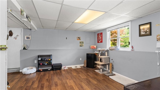 14 Deer Run Dr, Coventry, RI 02816 - misc room with a drop ceiling and wood finished floors