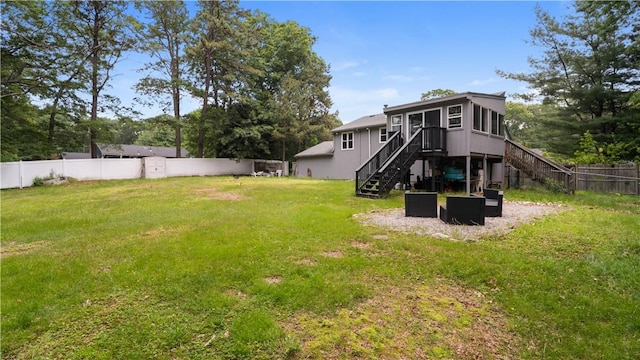 14 Deer Run Dr, Coventry, RI 02816 - view of yard featuring stairway