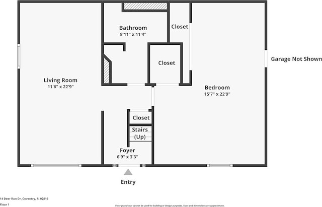 14 Deer Run Dr, Coventry, RI 02816 - view of room layout