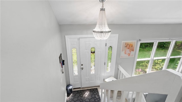 14 Deer Run Dr, Coventry, RI 02816 - foyer entrance featuring a chandelier
