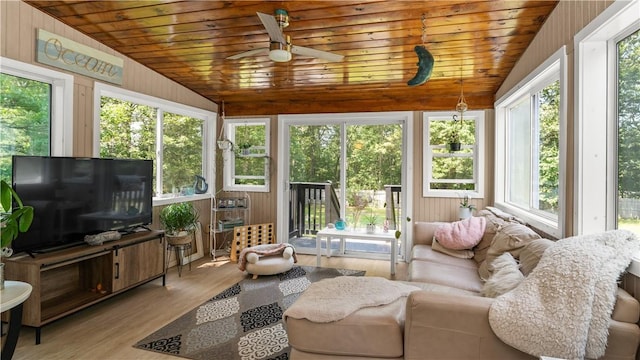 14 Deer Run Dr, Coventry, RI 02816 - sunroom / solarium with lofted ceiling, wooden ceiling, and wood finished floors