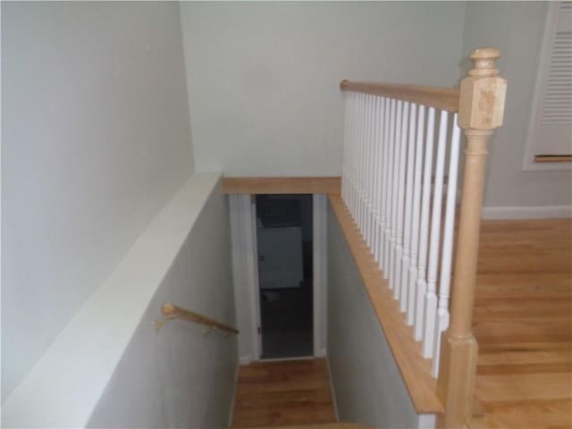 155 Lewiston St, Warwick, RI 02889 - stairway featuring wood finished floors