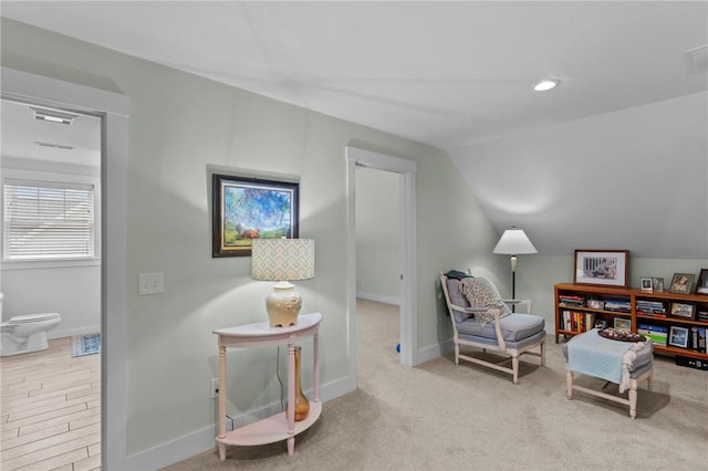 83 Silas Hill Way, Exeter, RI 02822 - sitting room featuring lofted ceiling and carpet flooring