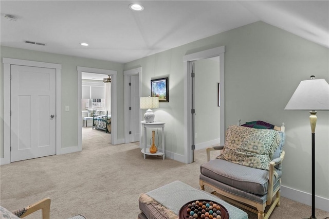 83 Silas Hill Way, Exeter, RI 02822 - living area with carpet, recessed lighting, and vaulted ceiling
