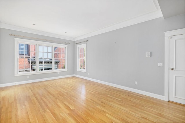 279 Benefit St Unit 3, Providence, RI 02903 - empty room featuring crown molding and light wood-style flooring