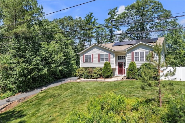 1060 Joslin Rd, Burrillville, RI 02830 - raised ranch featuring solar panels