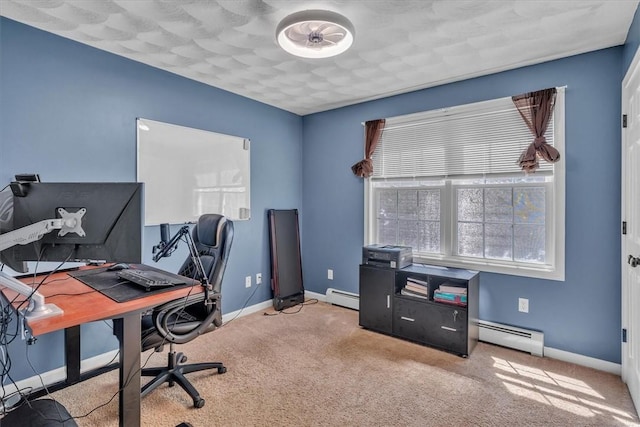 1060 Joslin Rd, Burrillville, RI 02830 - office space with a baseboard radiator and carpet floors