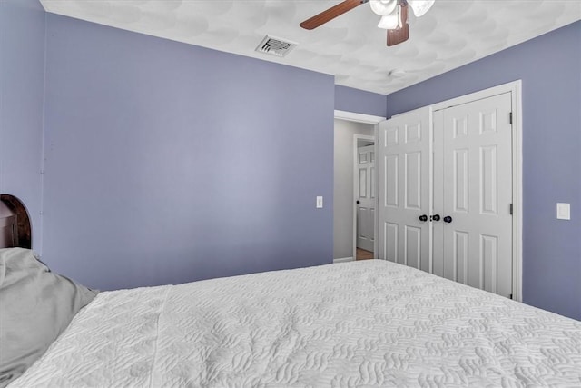 1060 Joslin Rd, Burrillville, RI 02830 - bedroom with a closet and a ceiling fan