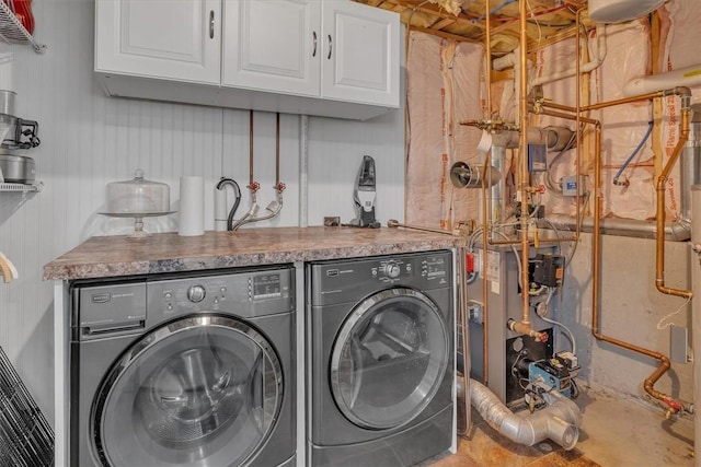 1060 Joslin Rd, Burrillville, RI 02830 - washroom with washing machine and dryer and cabinet space