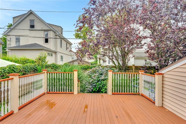 1 Slocum St, Newport, RI 02840 - view of wooden deck