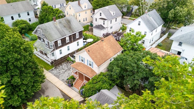 1 Slocum St, Newport, RI 02840 - aerial perspective of suburban area