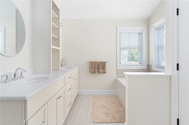 9 Scarlett Way, Cranston, RI 02921 - full bathroom with double vanity and a garden tub